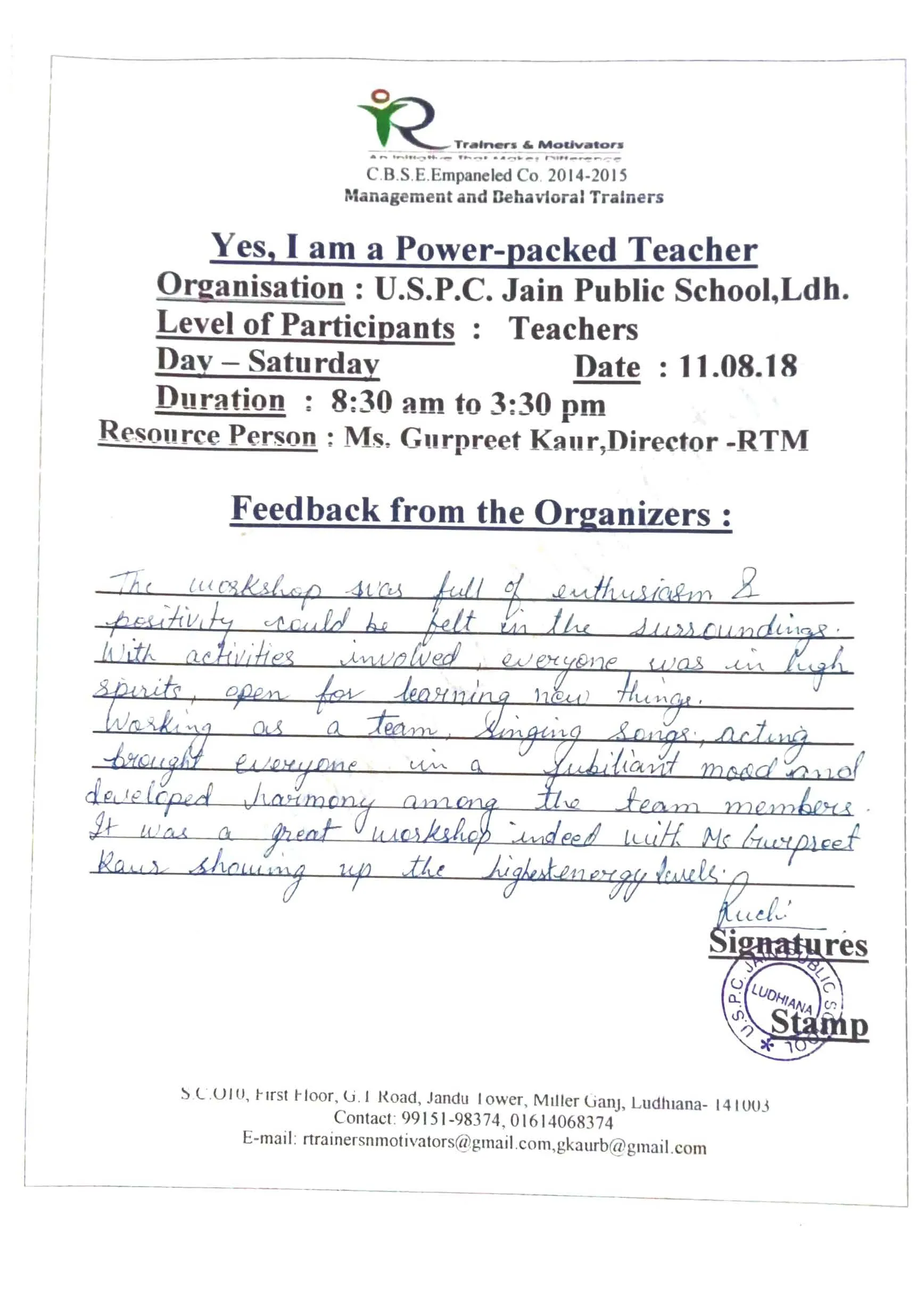 Scanned testimonial 18